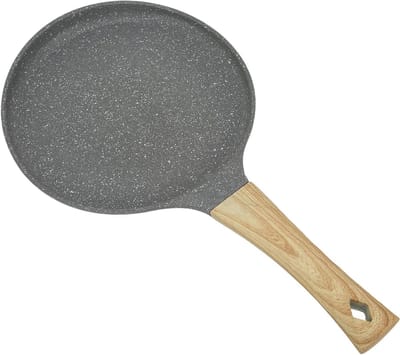 Pannenkoekenpan - Omelet pan - Lekker koken - Gelijkmatige verwarming - 24 cm - Zwart
