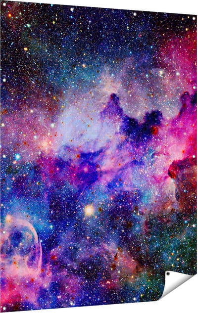 Gards Tuinposter Sterrenstelsel in de Ruimte - 120x160 cm - Tuindoek - Tuindecoratie - Wanddecoratie buiten - Tuinschilderij