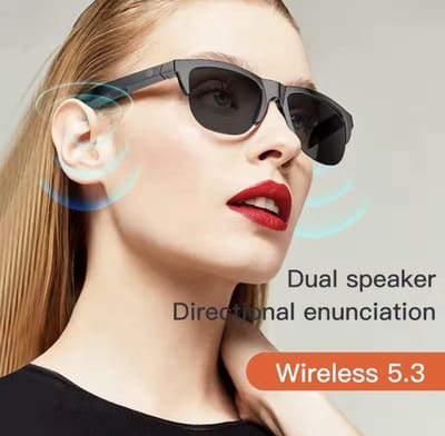 Smart Audio Zonnebril – Bluetooth 5.3 | Dual Speakers | Handsfree Bellen & Muziek | Directionele Geluidstechnologie | Waterbestendig | Unisex