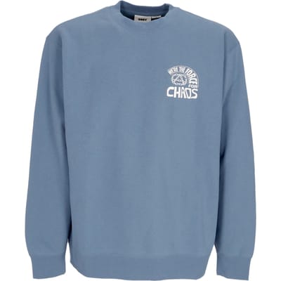 Peace Program Crew Fleece herensweatshirt met ronde hals Coronet blauw