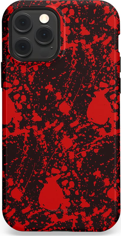 Casetastic Hoesje Geschikt voor Apple iPhone 12/12 Pro Magsafe - Stijlvolle Beschermende Duo-layer Case - In de schaduw van bloed