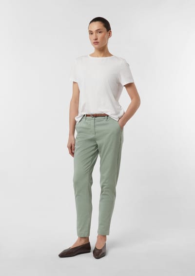 Chino broek met afneembare riem dames COMMA