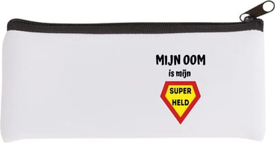 Akyol - mijn oom is mijn superheld Etui - Oom - super oom - verjaardag - cadeautje voor oom - oom artikelen - kado - geschenk - 20 bij 9 cm