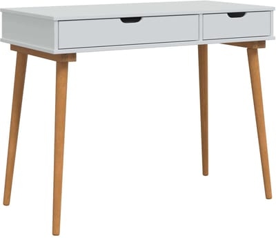 vidaXL - Kaptafel - FAUSKE - Wit - 100 - x - 50 - x - 78 - cm