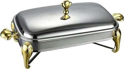 Buffet Server - Warmhoudbak - Gerechten Presenteren - Veelzijdige Temperatuurregeling - 29L Capaciteit - Goud