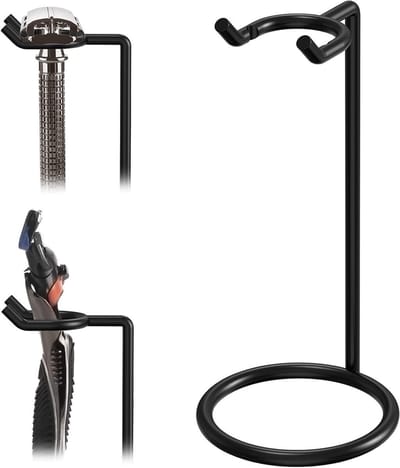 Veiligheidsscheermes standaard - Heren reizen - Roestvrij staal - Gillette Fusion 5 - Lange steel - Scheerscheermes houder - Geschikt voor - Zwarte modellen.