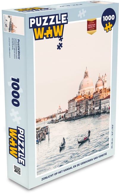 Puzzel Architectuur - Water - Venetië - Gondel - Legpuzzel - Puzzel 1000 stukjes volwassenen