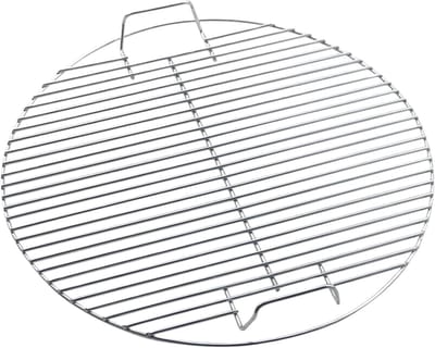 Vuurkorf Grillrooster - Barbecuegaas Kampvuurrek - Buiten Koken - Gelijkmatige Warmteverdeling - 44.5 cm Diameter - Zilver
