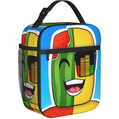 Geïsoleerde Lunchtassen Zonnig en Meloen Product Lunchcontainer INS Trendy Koeltas Thermische Lunchbox Voor Reizen Option 1