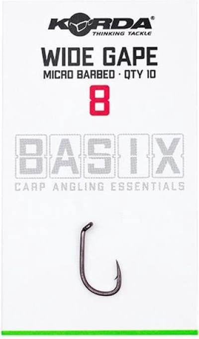 Korda Basix Wide Gape Micro Barbed #8
