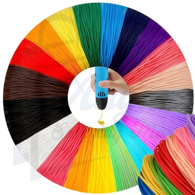 3D Pen Filament PLA 1.75mm – 20 Kleuren x 20m (400m) – Navulling Set voor 3D Pen – pla filament 1.75 mm – Creatief Tekenen & Printen – 3d pen navulling – 3d print filament pla – 3d pen accessoires – 52397