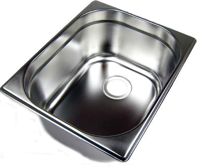 RVS Wastafel Spoelbak voor Camping en Caravan - Compacte Inbouwgootsteen