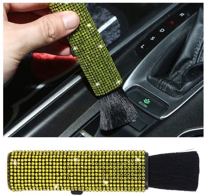 Dailygoods- Auto-reinigingsborstel Zachte Borstelharen - Auto-detailingsborstel - Universele Voertuigborstel - Binnen/Buitenonderhoud - Afmetingen 2,6 x 9,1 x 12,5 cm - Nettogewicht 21 g - Detailborstel