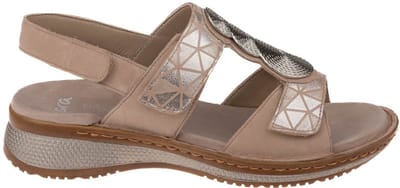 Ara - 1229002 - Platte sandalenDames Sandalen - Kleur: Wit/beige - Maat: 38