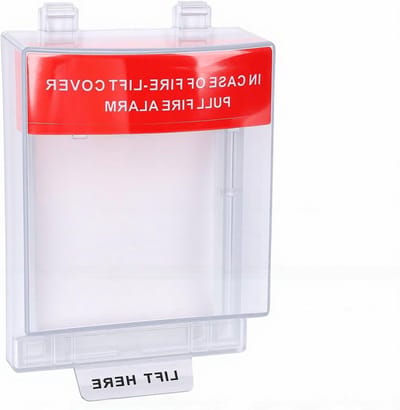 Alarm Pull Station Cover - Noodschakelaar Beschermhoes - Onbedoelde Activering Voorkomen - Transparant Waterbestendig - 15 x 7 cm - Transparant