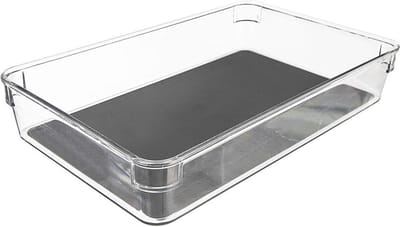 Opbergbox GREY 24x16x4,5 cm - Opbergdoos - Opslag Container