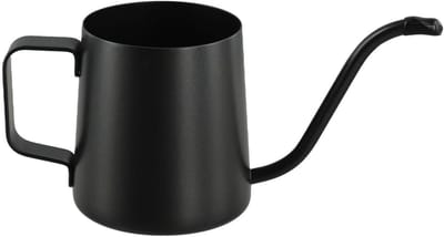 Zwanenhals gieter - Roestvrij staal - Planten water geven - Nauwkeurige watergift - 350 ml - Zwart