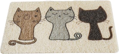 Bovista Kattenbak Mat - Katten Mat - Grit Opvanger - Schoonloopmat Kattenbak - Kattenbak Uitloopmat - Kattenbak Matje - Cat Litter Mat - Kattengrit - 3 Katten