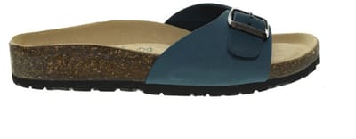 Petrolblauw Eenband Slippers Bionatura maat 36