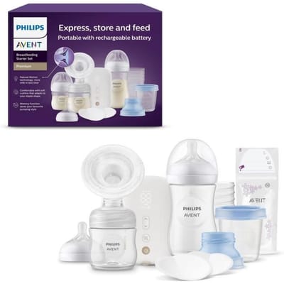 Philips Avent Enkele Oplaadbare Elektrische Borstkolf Set - Cadeauset - Borstkolven - Draagbaar - SCD330/31