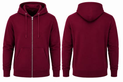 Vest Heren met Rits Rood - Vest met Capuchon - Voor Wandelen, Reizen & Dagelijks Gebruik - Maat XL
