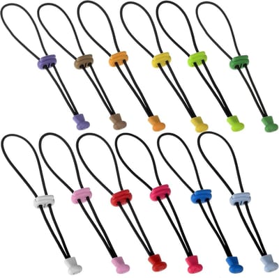12 Stuks Sluitclips voor Plastic Tassen, Verstelbare Beugels en Touw voor Winkeltassen en Vissershengels