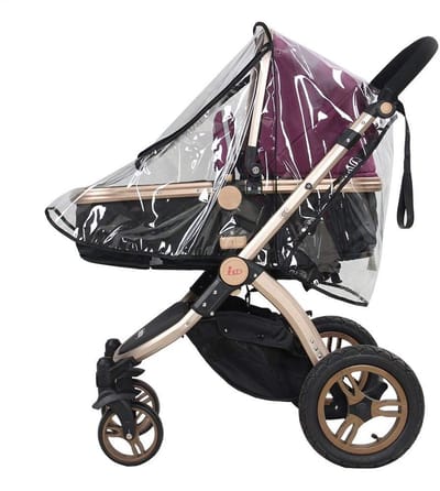 Shopcentral - Kinderwagen Regenhoes - Universele Waterdichte Bescherming - Transparant - Accessoire voor Kinderwagen - Geschikt voor Paraplu-kinderwagens