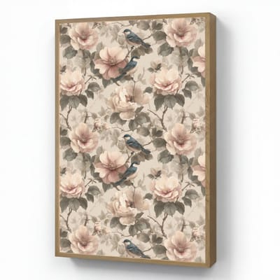 Wandlamp 70x100 cm - Oplaadbaar - Klassiek - Vogels - Kleurrijk - Wandlampen binnen woonkamer - Slaapkamer lamp - Decoratieve nachtlamp - Vloerlamp draadloos