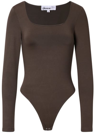 Comfortabele Gebreide Nylon Shapewear Bodysuit - Groen - Maat M