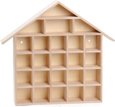 Playwood houten letterbak huis - creatieve decoratie voor kinderen.