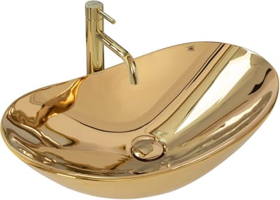 Rea Royal Gold Opzetwastafel Gouden 62x36 cm