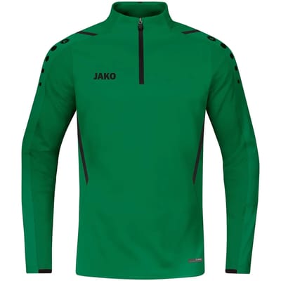 Jako - Ziptop Challenge - Groene Longsleeve Kids-128