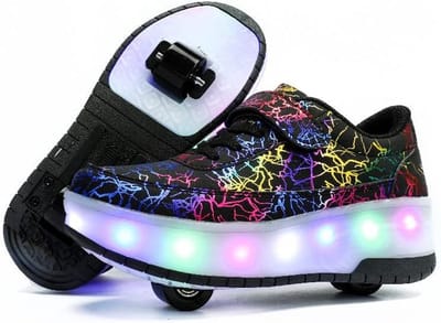 Verstelbare Rolschaatsen voor Jongens en Meisjes met Lichtgevende Wielen