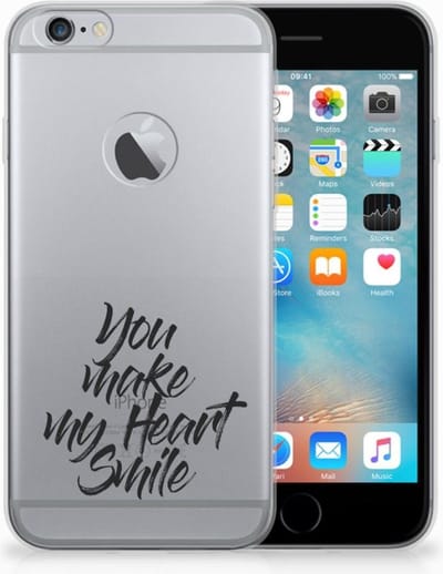 Apple iPhone 6 Plus | 6s Plus Siliconen hoesje met naam Heart Smile