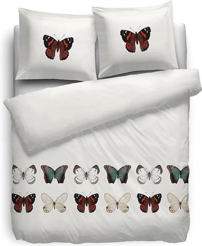 HNL Pure Cotton Freya Dekbedovertrek - Eenpersoons - 135x200 + 80x80 cm - Wit