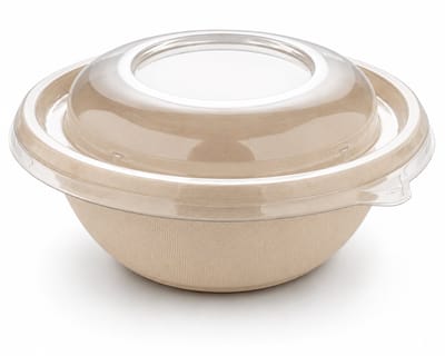 Sabert suikerriet magnetron buddha bowl - 750 ml met deksel - 150 stuks