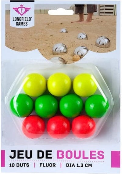 Longfield Games - Jeu de boules buts - Multicolor - 30mm - 10 stuks