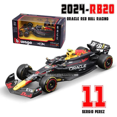Bburago 1:43 F1 Red Bull Racing Tag Heuer Rb20 #1 Verstappen #11 Perez Legering Auto Die Cast Model Speelgoed Verzamelaar Sf24