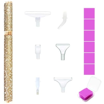 Glitter 5D Diamantschilderpen Kit Puntboor Pennen Kruissteek Borduurwerk DIY Knutselwerk Glinsterende Nagelkunst Handgemaakte Benodigdheden