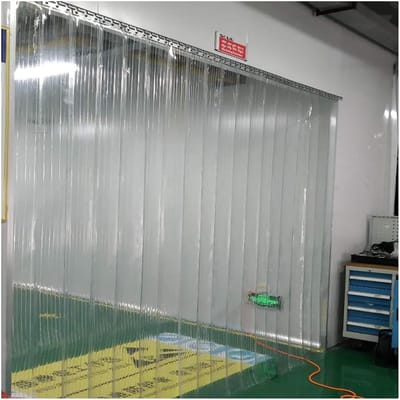 Deurgordijn - Deurafdekking PVC - Energiebesparing - Wind- en waterdicht - 105 x 280 cm - Transparant