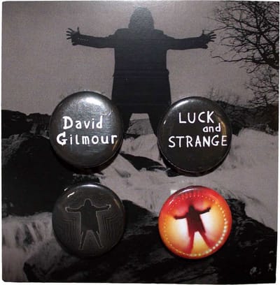 David Gilmour - Luck & Strange Badge/button - Zwart