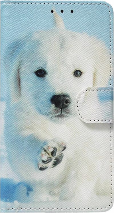 ADEL Kunstleren Book Case Pasjes Portemonnee Hoesje Geschikt voor Huawei Y5p - Hond Liggend