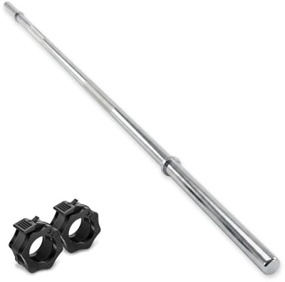 Halterstang - Barbell - Met Halterklemmen - 180 cm - Ø 30 mm