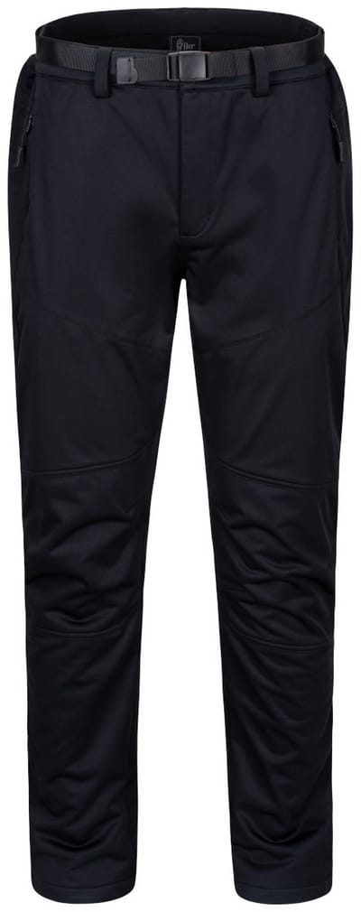 Hikr Waterdichte broek heren – Regenbroek met fleece – Winddichte wandelbroek – Outdoor hiking winterbroek – Herfst/Winter/Lente – Zwart