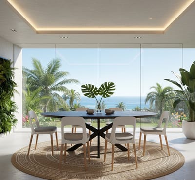 Eettafel Ovaal Zwart Eikenhout met - 200x100 cm - Zwart - Novihome