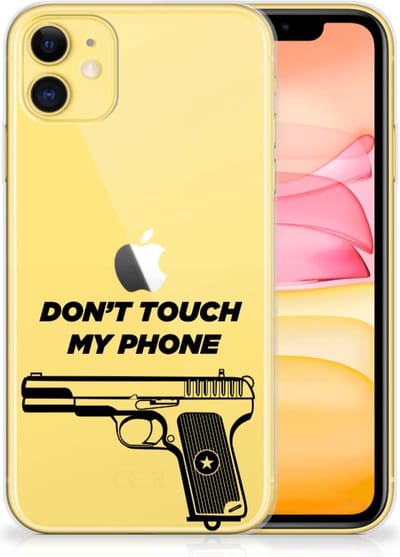 Apple iPhone 11 Silicone-hoesje Pistol DTMP