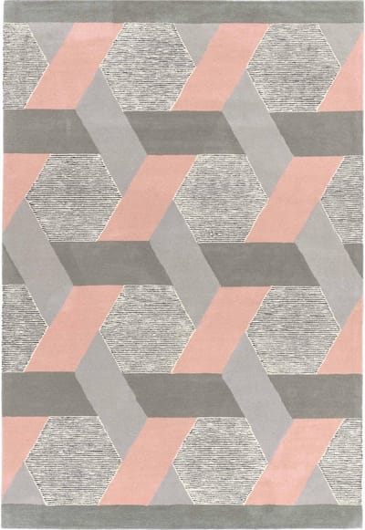 Easy Living - Camden-Rug-Pink Vloerkleed - 160x230  - Rechthoek - Laagpolig Tapijt - Modern - Meerkleurig