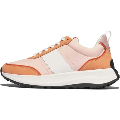 FitFlop FitFlop F-Mode Flow Sneaker - Nylon & Suede Mix ROZE - Maat 37