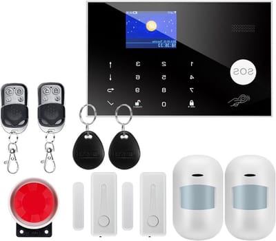 Huis Alarmsysteem - Beveiligingskit - Veiligheid Thuis - Wifi GSM Connectiviteit - 23 x 13 x 13 cm - W7B2