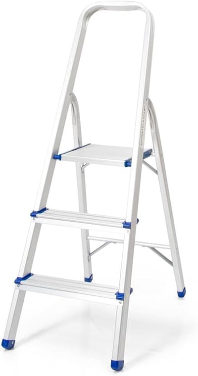 Huishoudtrap - Trapladder Inklapbaar - Keukentrap - Vloerbescherming